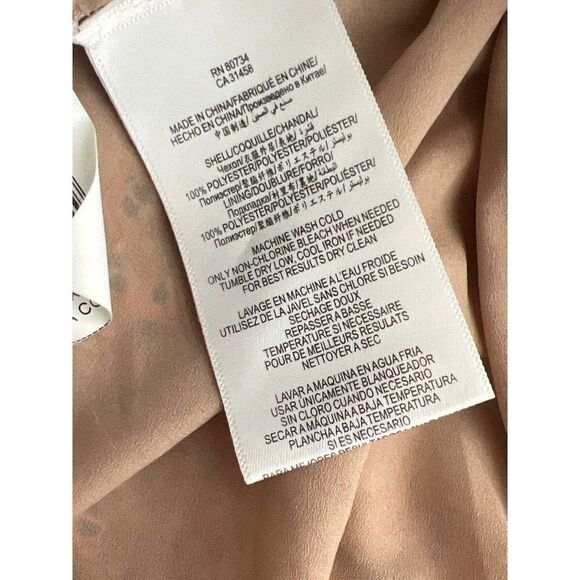 BCBG MaxAzria Women Pink Multicolored Blouson Halter Maxi Dress Size S - Picture 12 of 14